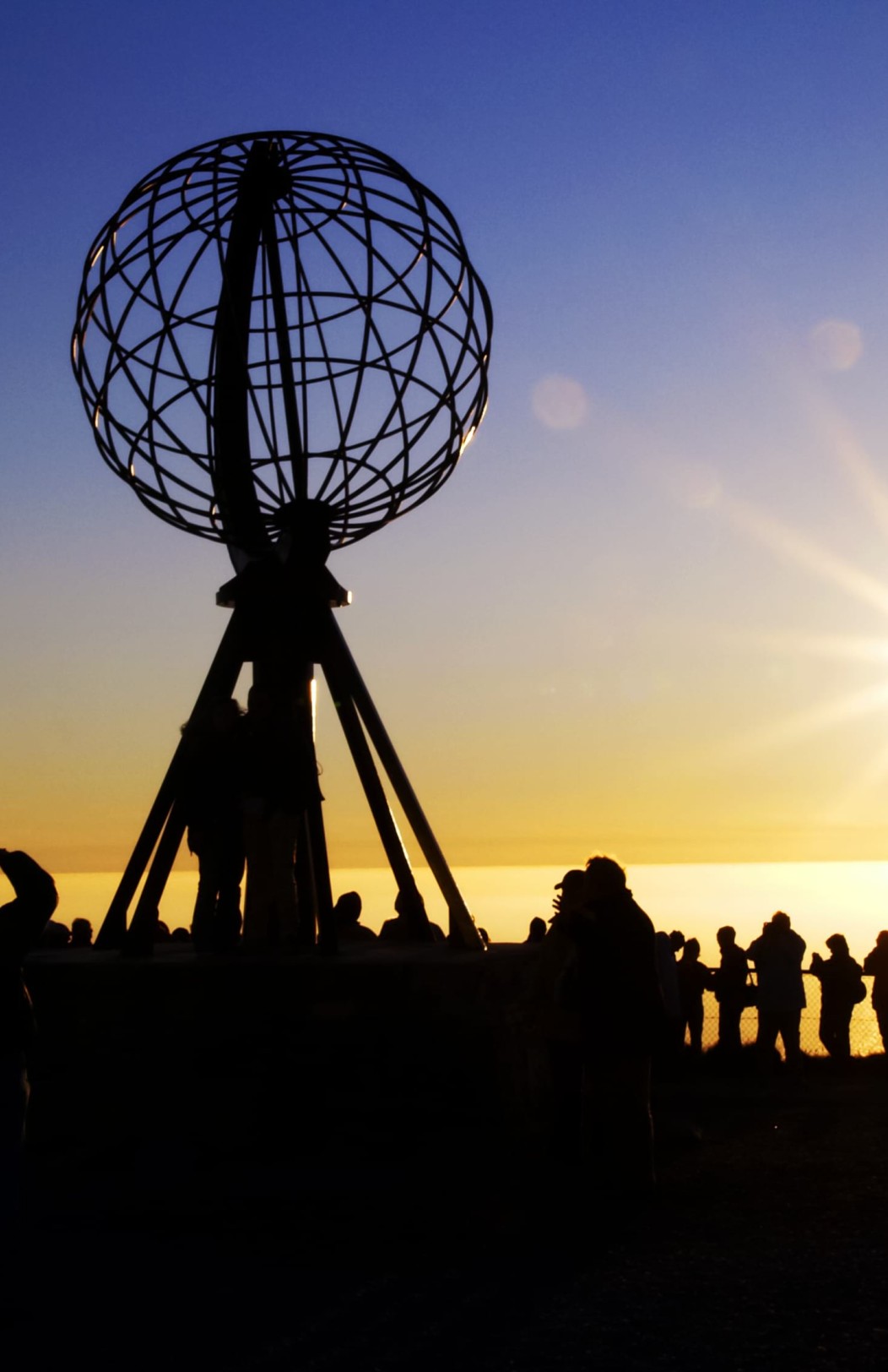 Über dem nördlichen Polarkreis