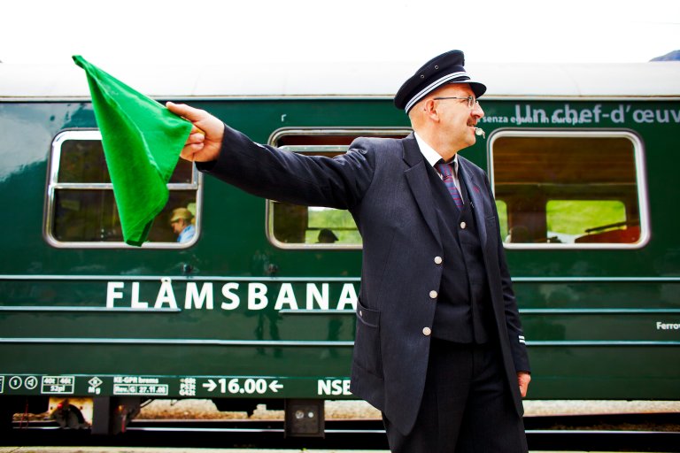 Flåm Railway Conducter, Norway